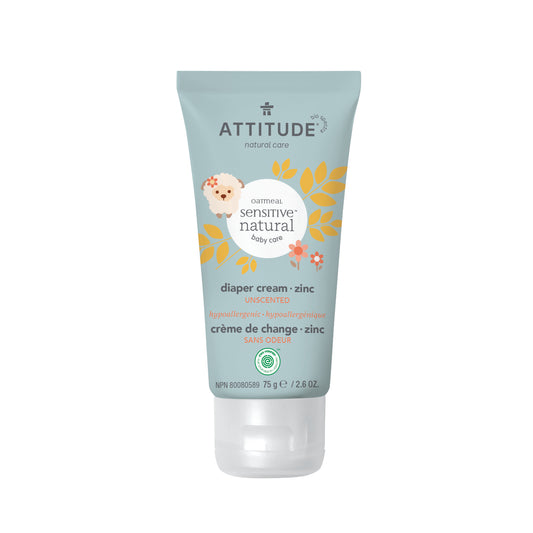 Crème de change naturelle ATTITUDE - Peau sensible Bébé  60825- sans odeur _fr?_main?