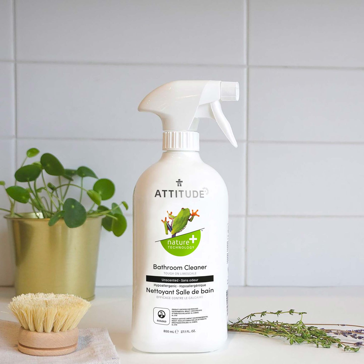 ATTITUDE Nature+ Nettoyant Salle de bain Sans odeur Bouteille 800 mL 10490_fr?_hover? Sans odeur / Bouteille 800 mL