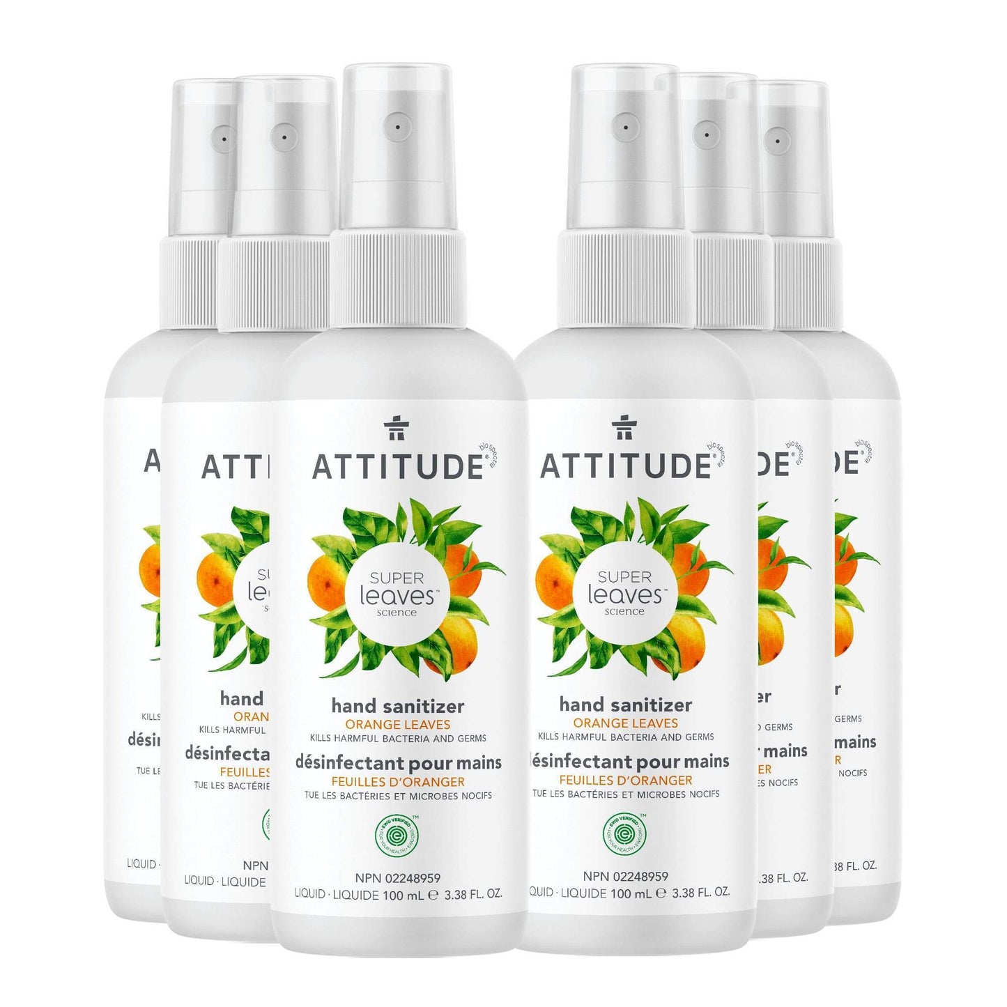 6 x 100 mL désinfectants pour mains Super leaves™ - Feuilles d'oranger _fr? _bundle?