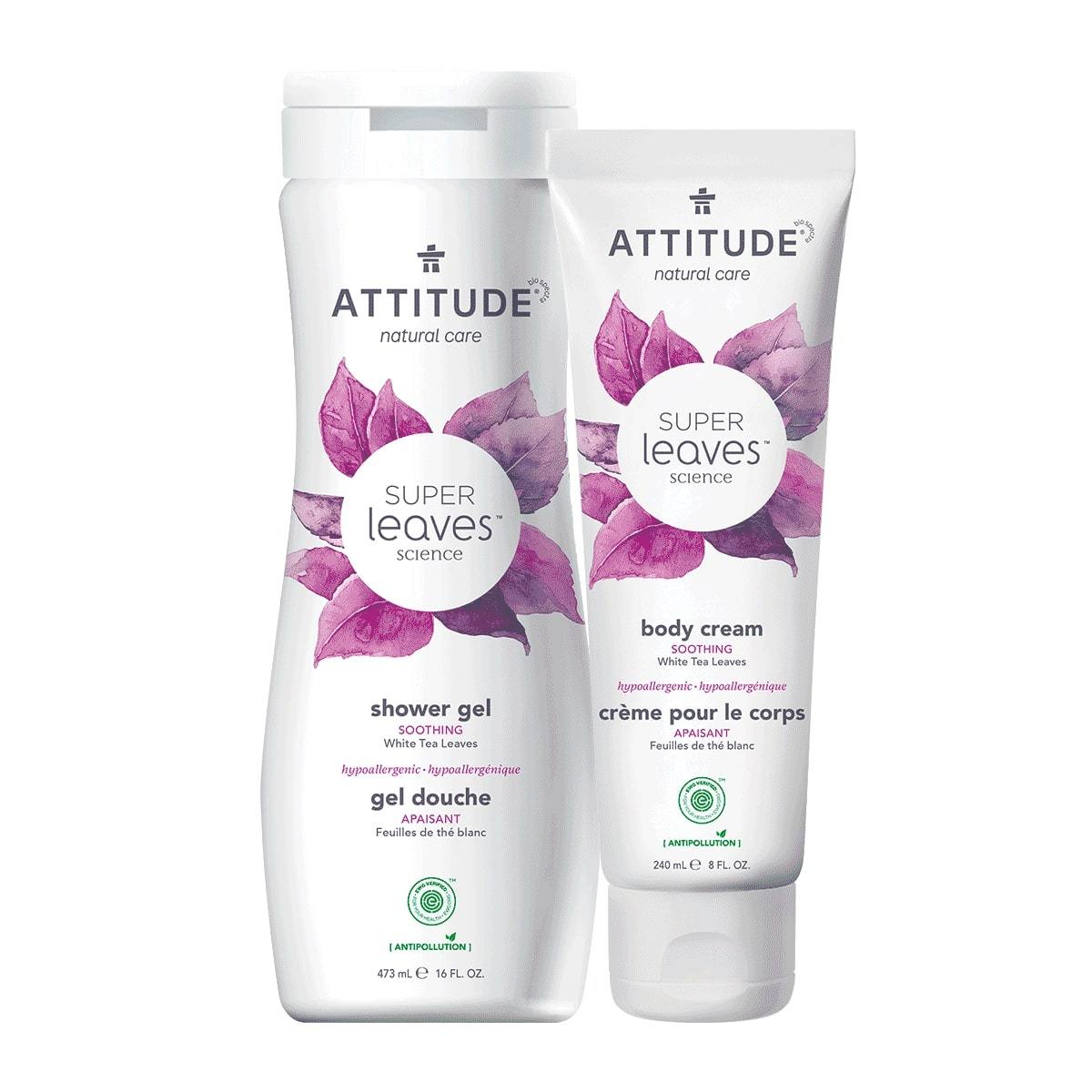 Ensemble soins pour le corps Super leaves™ Feuilles de thé blanc _fr? _main? - Feuilles de thé blanc -