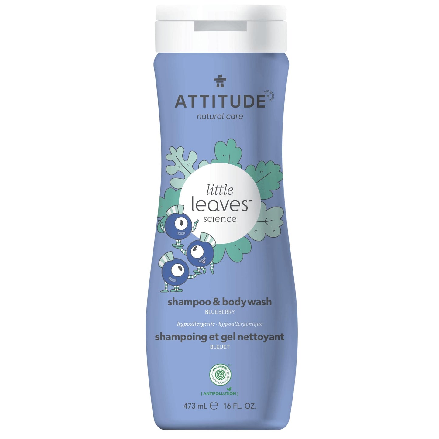 ATTITUDE - Little Leaves™ - Shampoing et Gel nettoyant pour enfants 2-en-1 - Bleuet 11016_fr?_main? Bleuet / 473 mL