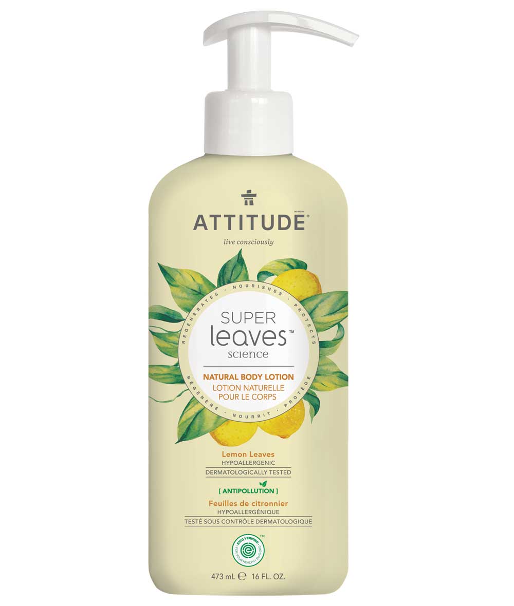 ATTITUDE - Super Leaves™ Lotion pour le corps régénérant - Feuilles de citronnier_fr?_main? - Feuilles de citronnier