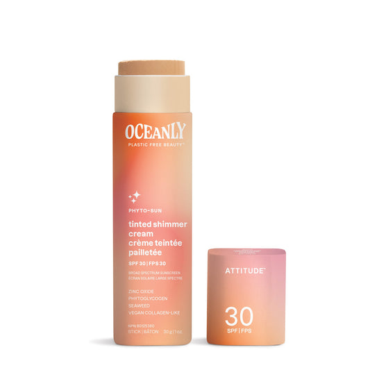 Crème Pailletée Teintée FPS 30 Solide avec Oxyde de Zinc : Oceanly - Phyto-sun