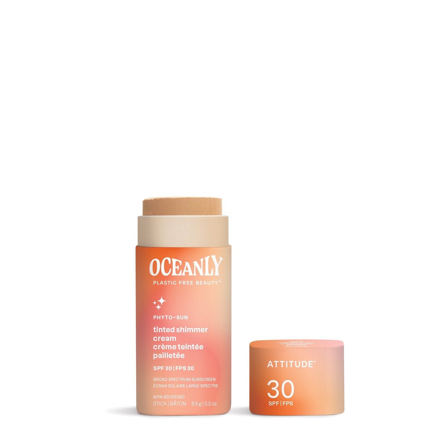 Crème Pailletée Teintée FPS 30 Solide avec Oxyde de Zinc : Oceanly - Phyto-sun