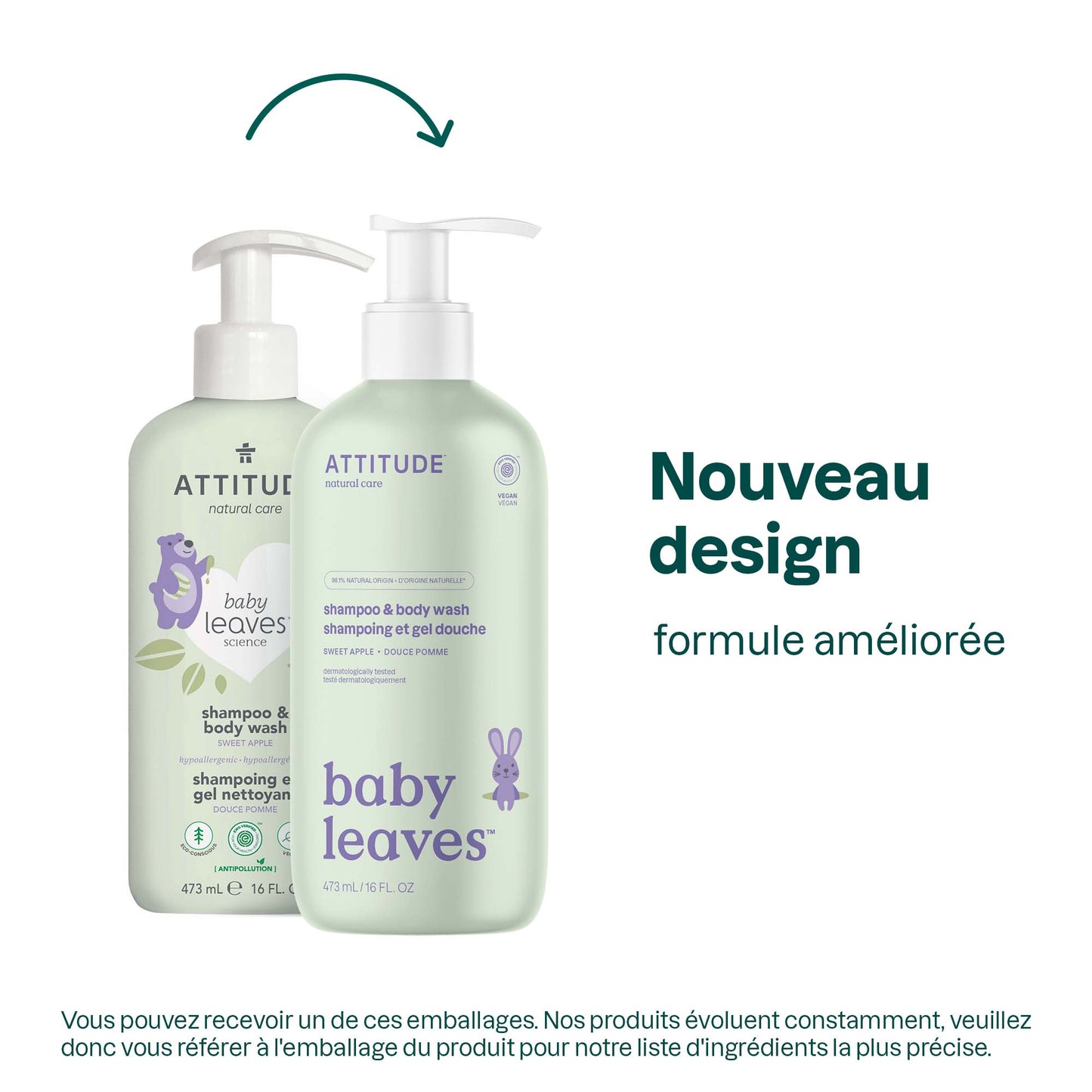 16614 ATTITUDE Baby Leaves™ - Shampooing bébé 2 en 1 - Certifié EWG - Douce pomme _fr?