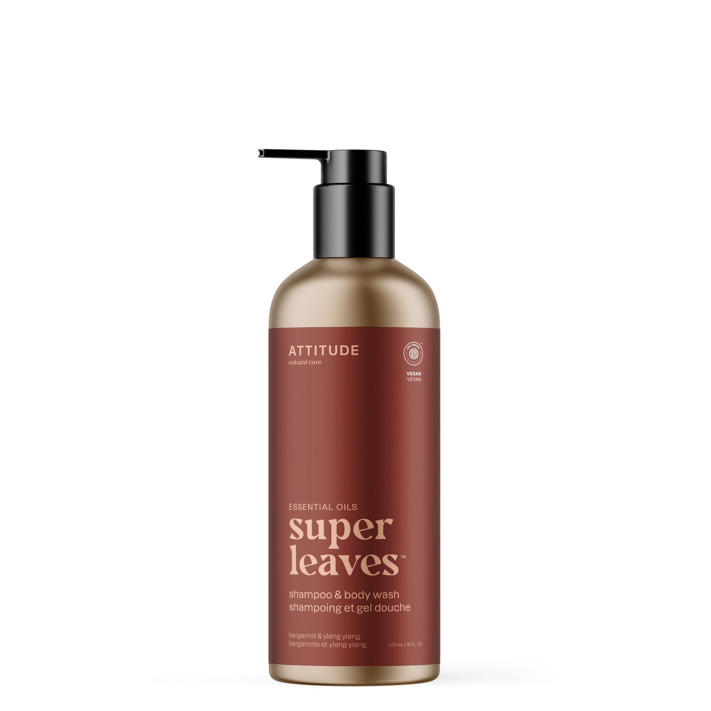 ATTITUDE Super Leaves Essential huile essentielle shampoing gel douche Bergamote et ylang-ylang 19002-btob_fr?_main? 473ml