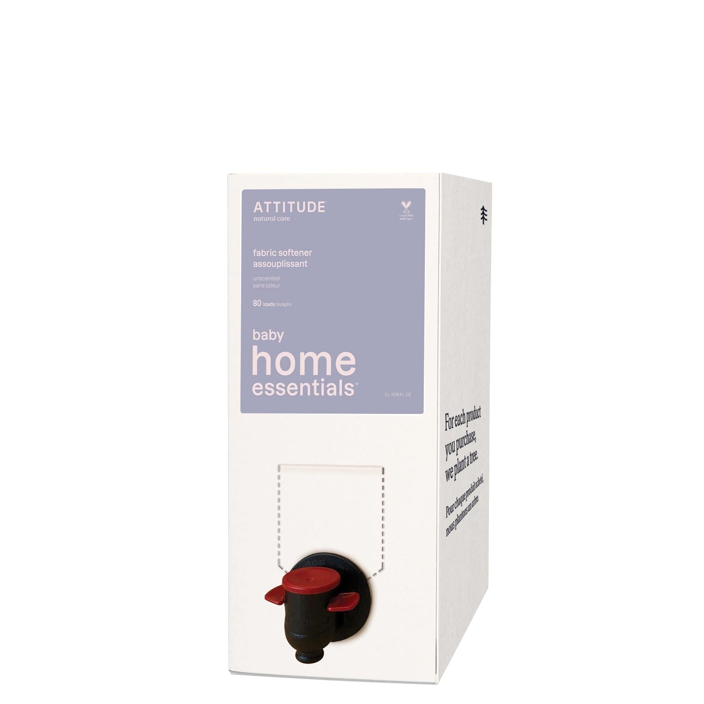 ATTITUDE Baby Home Essentials Assouplissant sans odeur 87210-btob_fr?_main? Sans odeur Éco-Recharge 2L