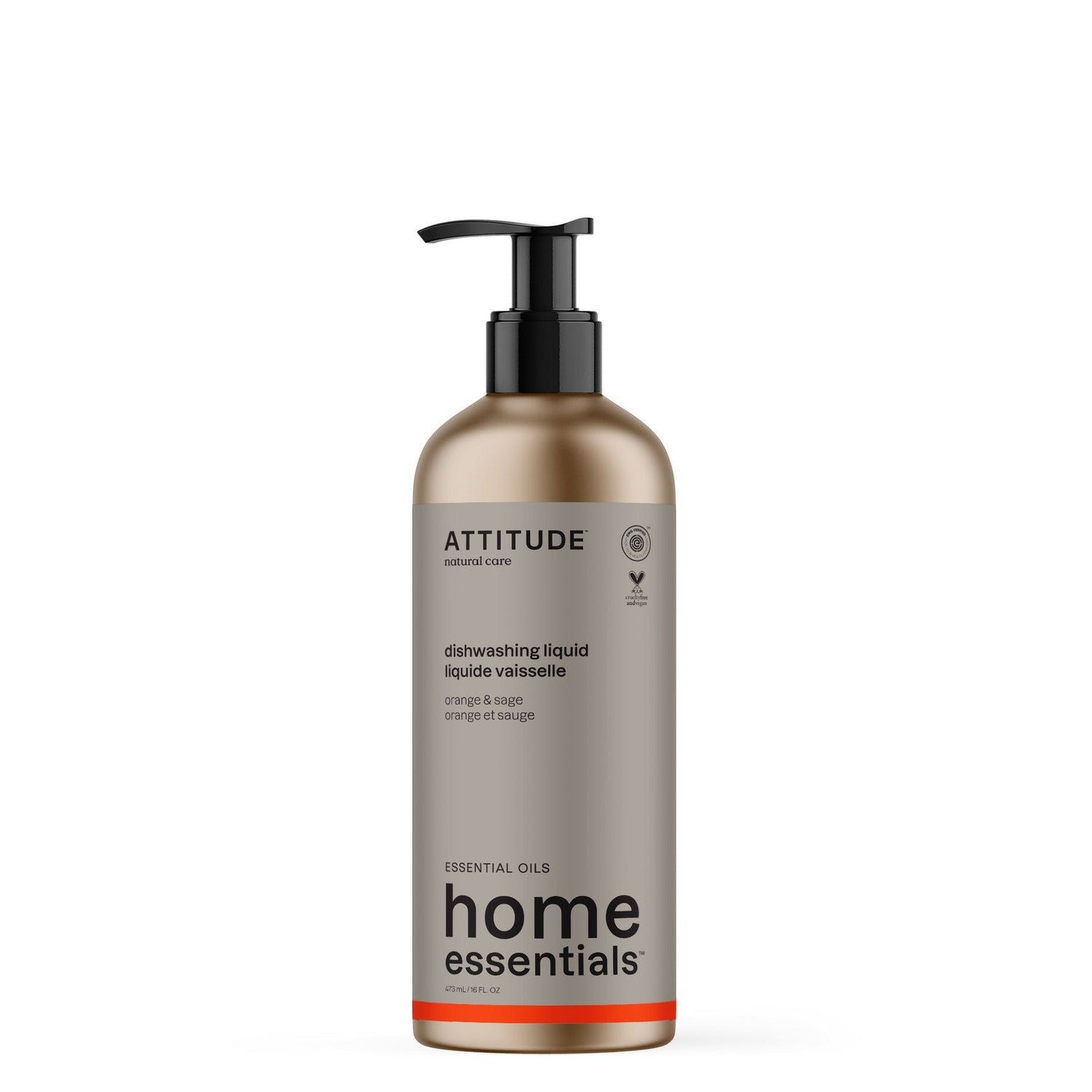 ATTITUDE Home Essentials Essential oils Liquide Vaisselle 19176-btob_fr?_main? Sauge et Orange 473 mL