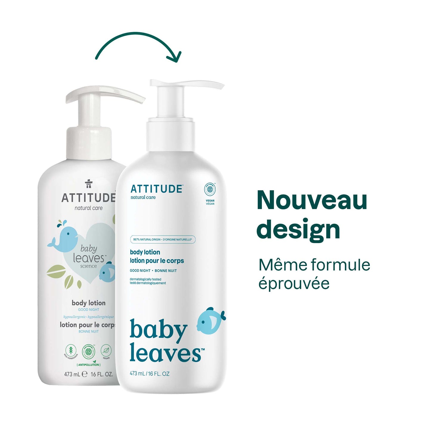 16623 ATTITUDE Baby Leaves™ - Lait corps pour bébé - Naturel & Certifié EWG _fr? Bonne nuit