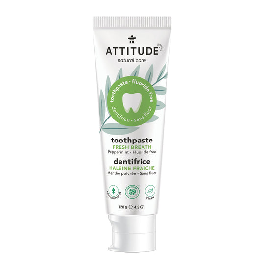 ATTITUDE Dentifrice Haleine fraîche Sans fluor - Menthe poivrée_fr?_main?