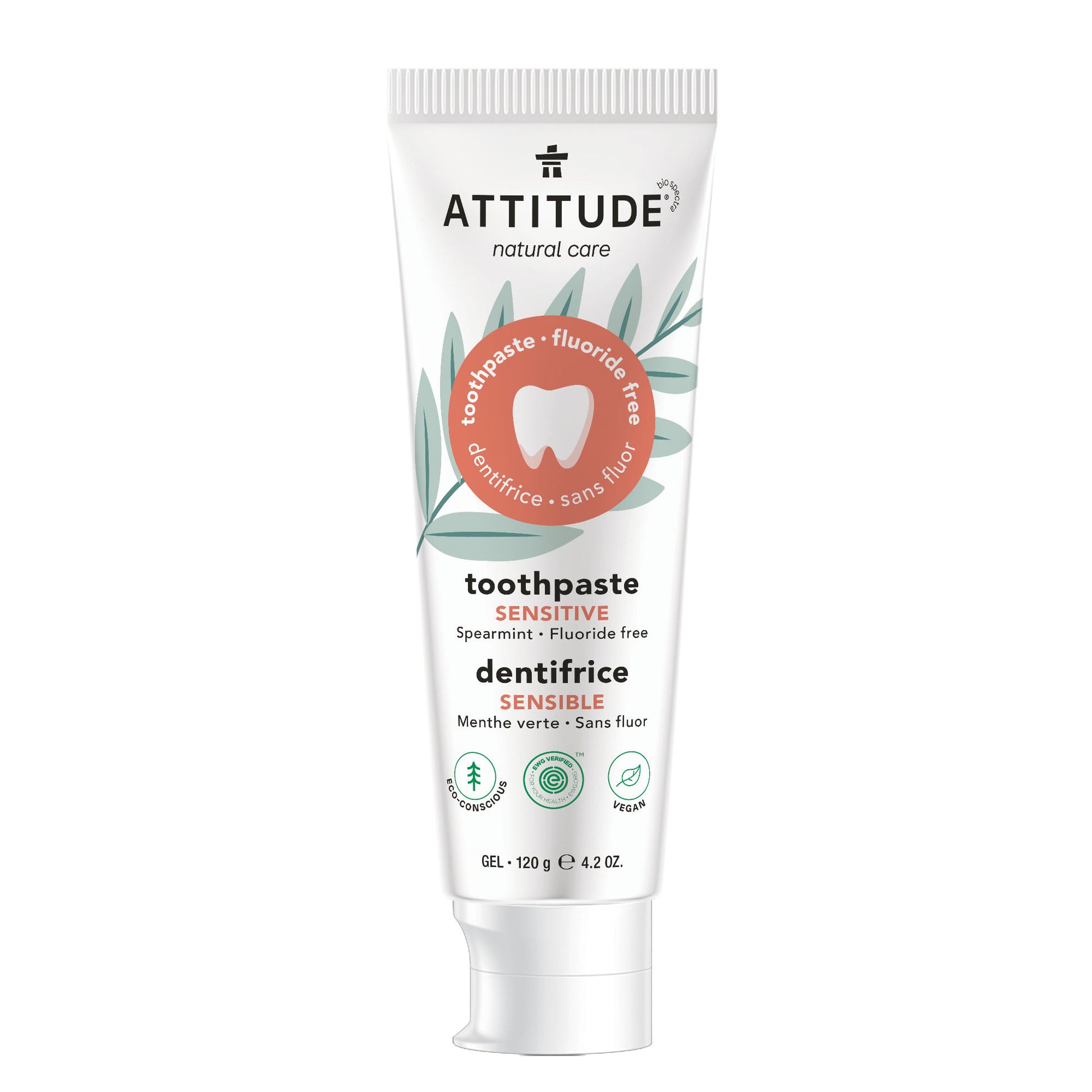 ATTITUDE Dentifrice Sensible Sans Fluor - Menthe verte_fr?_main?