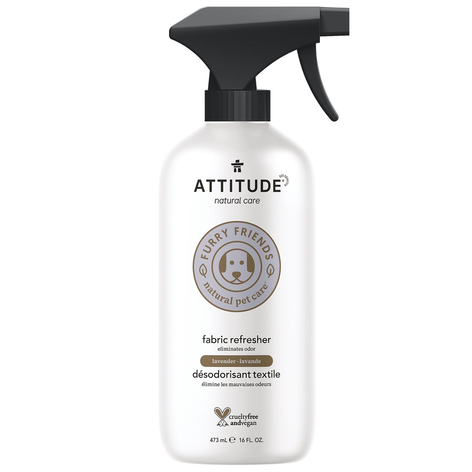 ATTITUDE Désodorisant textile Bouteille 473 mL pour animaux Furry Friends™ Lavande 81171_fr?_main? Bouteille 473 mL