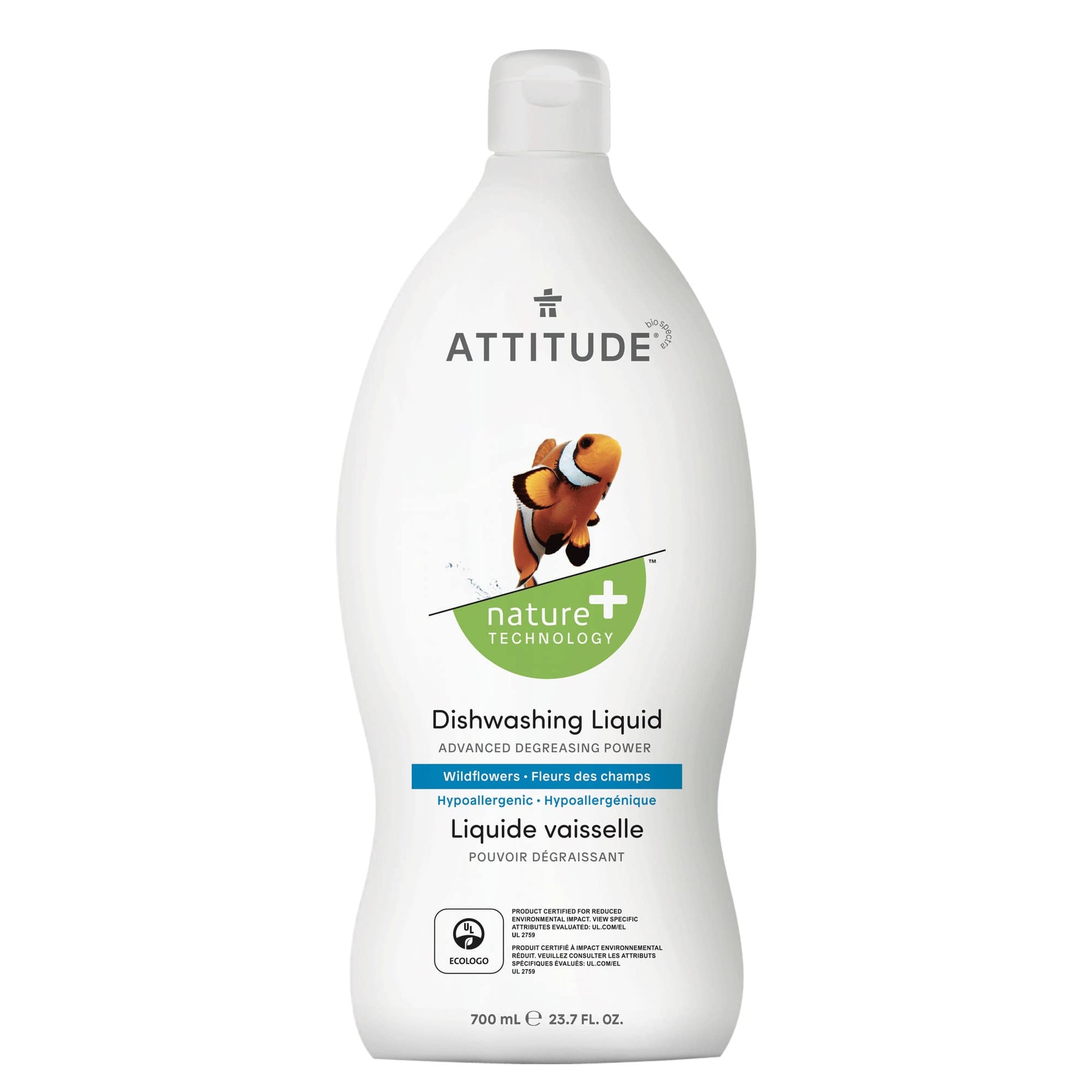 ATTITUDE Nature+ liquide vaisselle fleurs des champs pouvoir dégraissant hypoallergénique 13173_fr?_main? Fleurs des champs / 700 mL