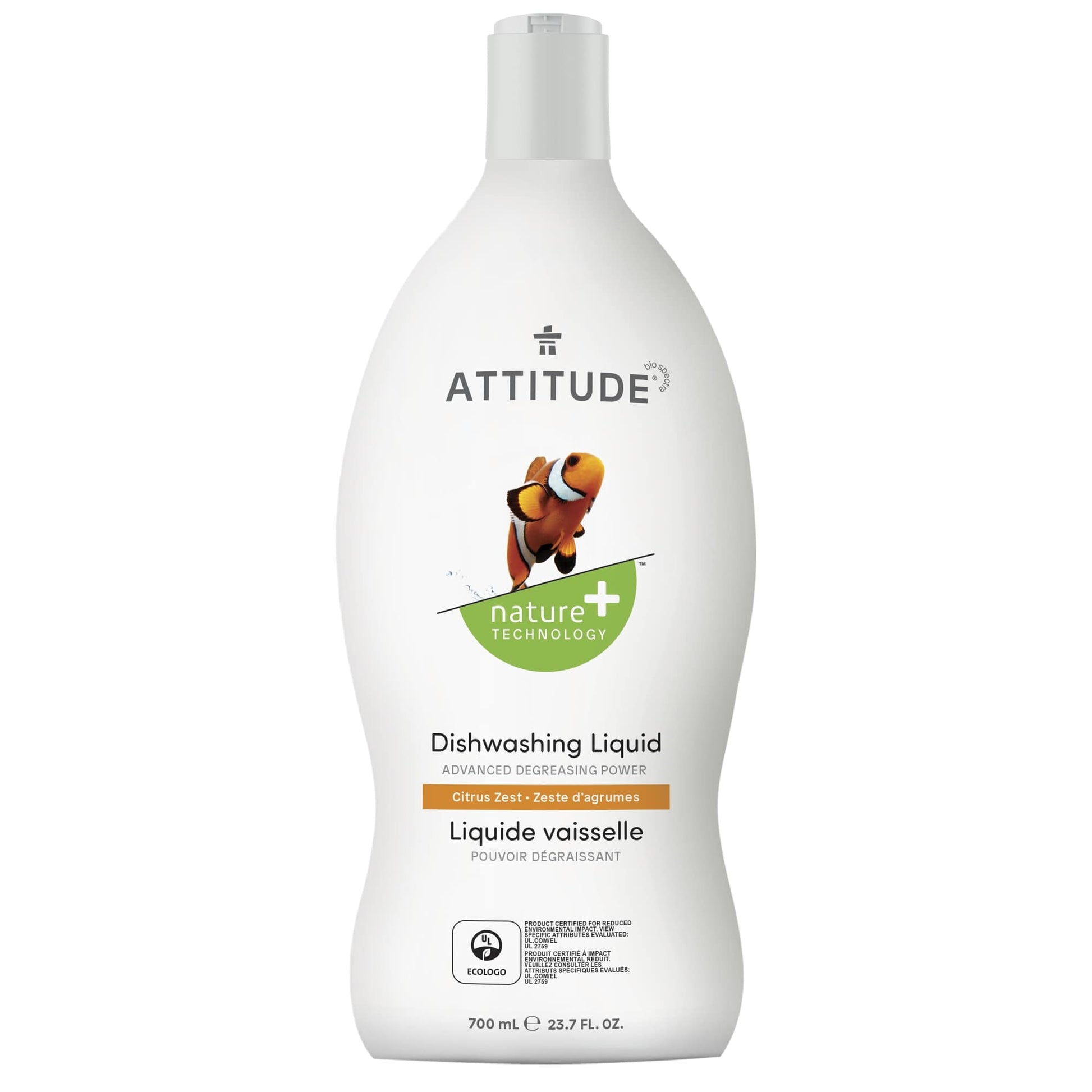 ATTITUDE-Nature_-liquide-vaisselle-zeste-agrumes-pouvoir-degraissant-hypoallergenique-13172_fr?_main? Zeste d'agrumes / 700 mL