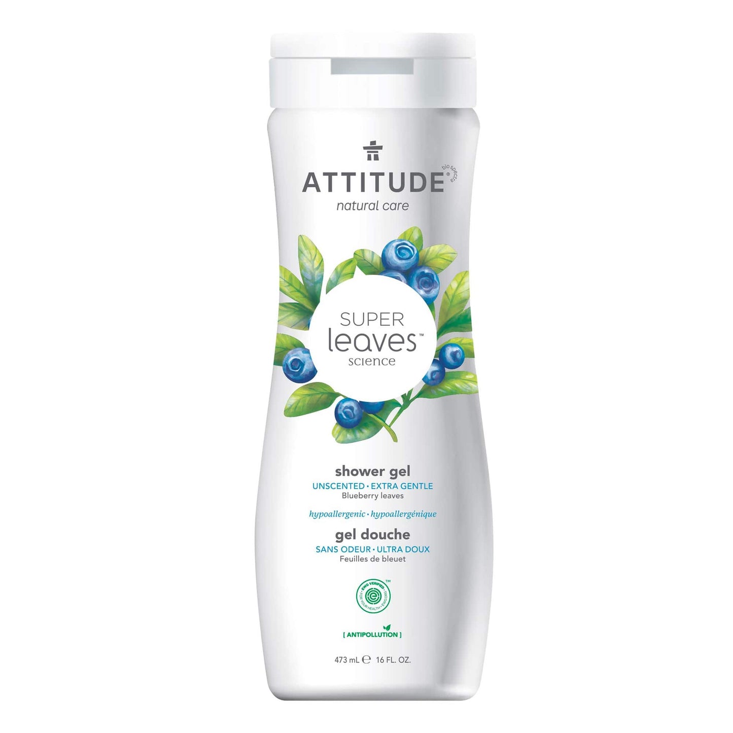 ATTITUDE Super Leaves Gel de Douche Sans Odeur11290_fr?_main? - Sans odeur - 473 mL