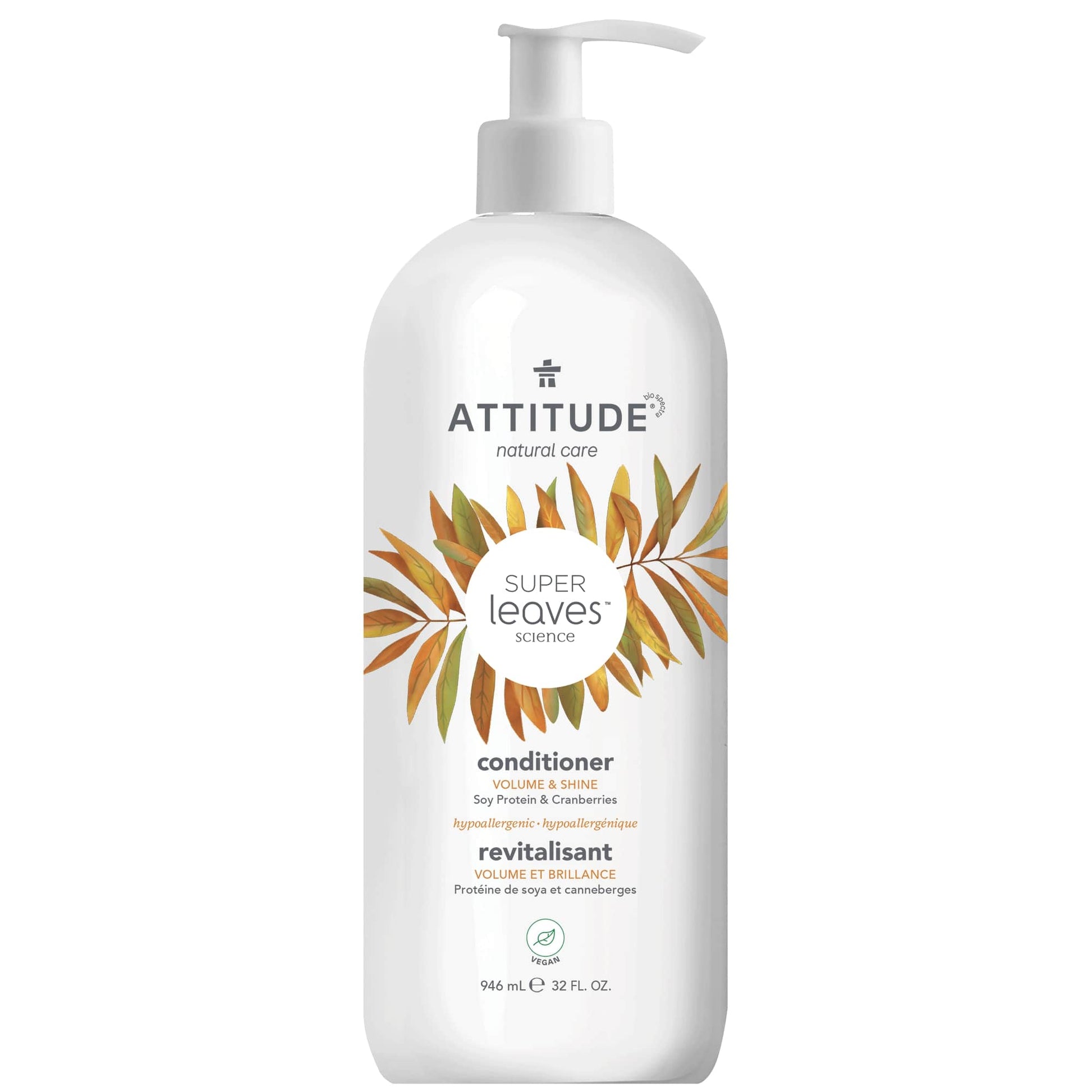 11518 ATTITUDE Super Leaves™ Revitalisant pour cheveux fins Apporte volume & brillance _fr?_main? 946 mL