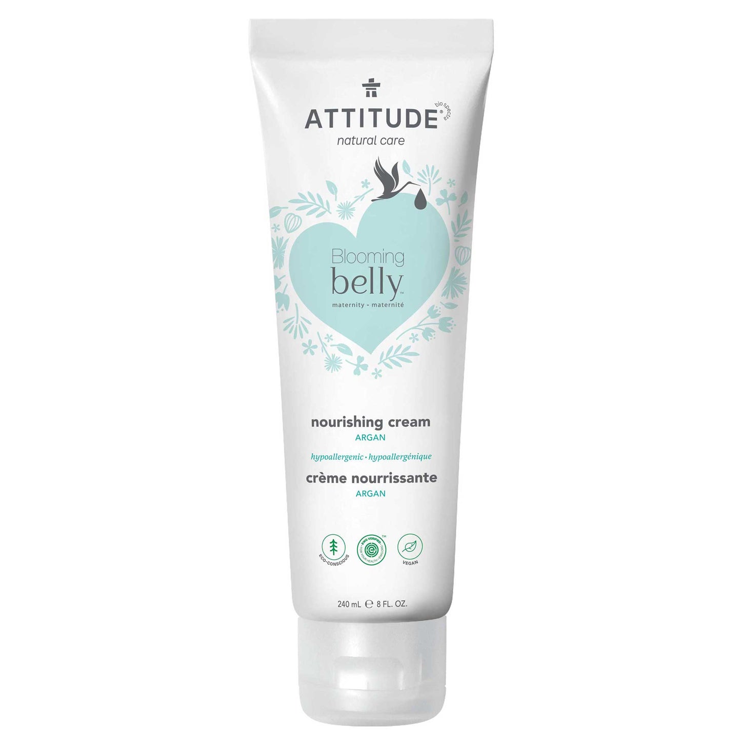 18120 ATTITUDE Blooming Belly™ - Crème corps femme enceinte - Hydratante - Certifiée EWG _fr?_main? 240 mL