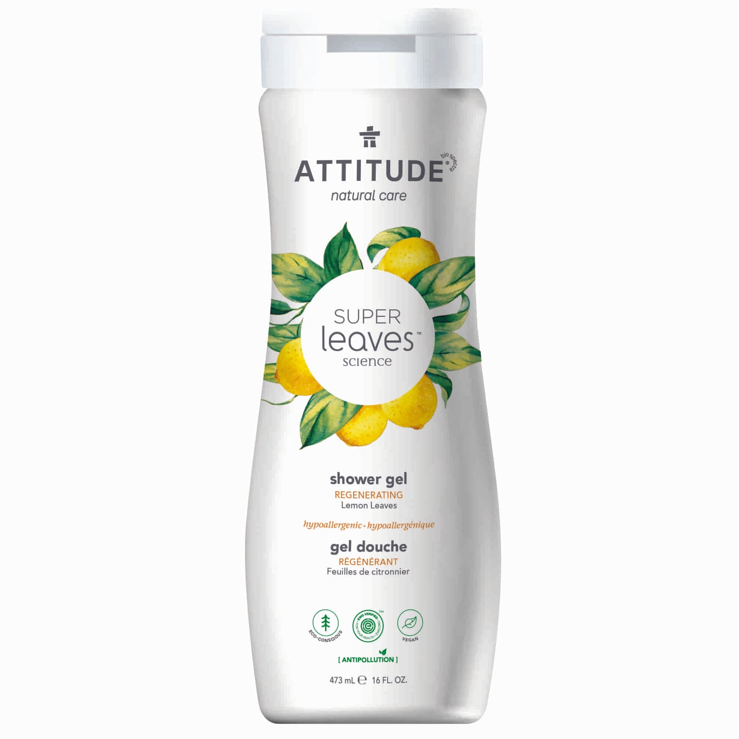 11292 ATTITUDE Super Leaves™ - Gel douche naturel regénérant certifié EWG Verified 11292_fr?_main? - Feuilles de citronnier - 473 mL