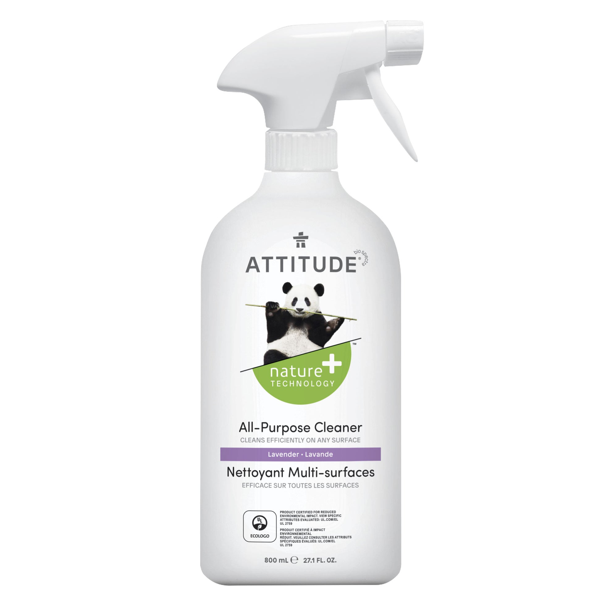 ATTTITUDE Nettoyant multi-surfaces Nature+ Technology - Lavande Bouteille 800 mL 10182_fr?_main? Lavande / Bouteille 800 mL