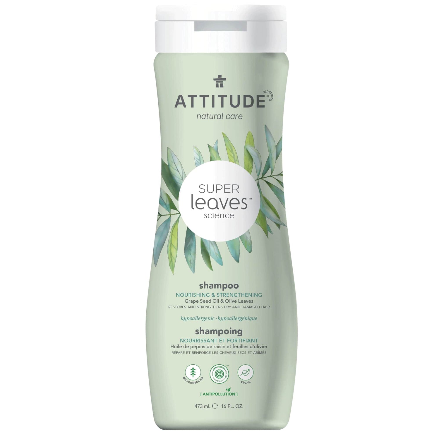 11093 ATTITUDE Super Leaves™ Shampoing nourrissant pour cheveux secs 11093_fr?_main? - 473 mL -