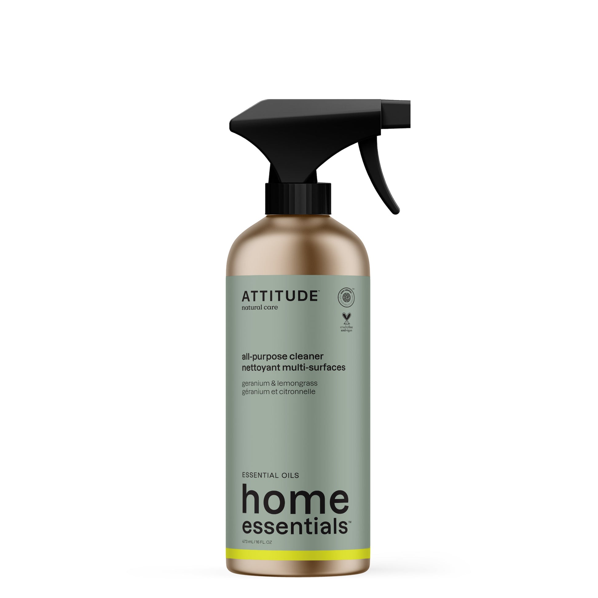 ATTITUDE Home Essentials Essential oils Nettoyant Multi-Surfaces 19188_fr?_main? Géranium et Citronnelle 473 mL