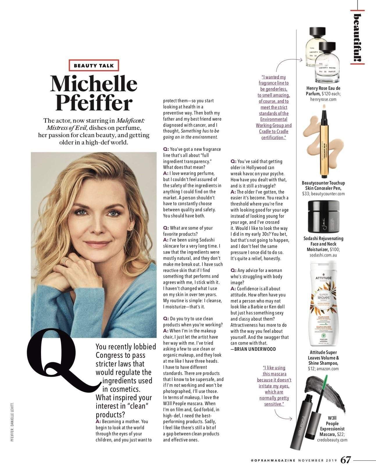 Le shampoing favori de Michelle Pfeiffer tel que vu dans O, The Oprah Magazine_fr?_team? general