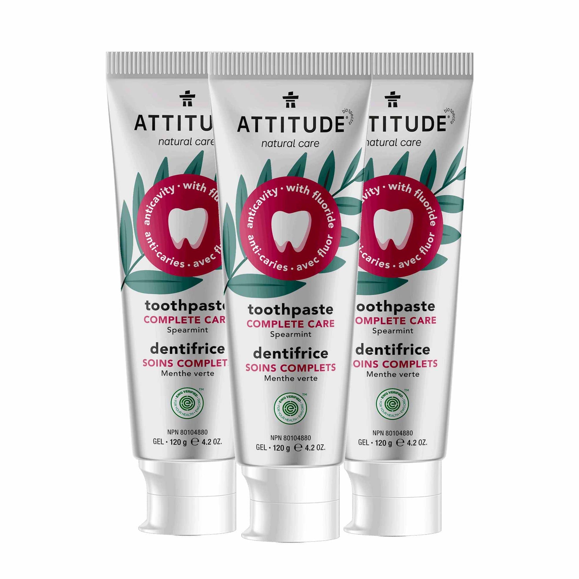 Trio dentifrices adultes avec fluor  Soins complet  ATTITUDE BDL_3-16732 _fr?_main? Soins complet